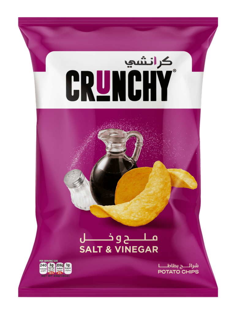 crunchy salt and vinegar potato chips